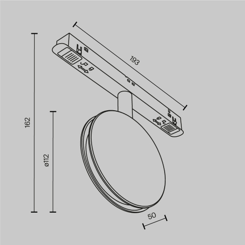 Трековый светильник Technical TR090-2-6W3K-B  фото 10