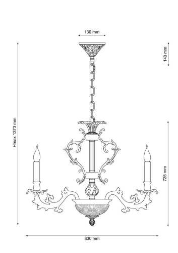 Подвесная люстра Lucia Tucci Firenze 1780.15.3 Antique Gold  фото 3