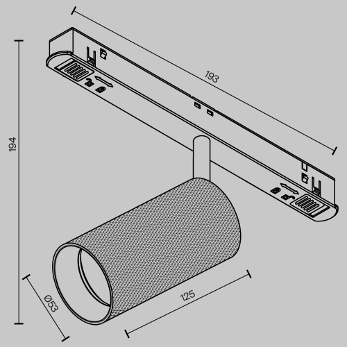 Трековый светильник Technical TR097-2-12W3K-M-BB  фото 9