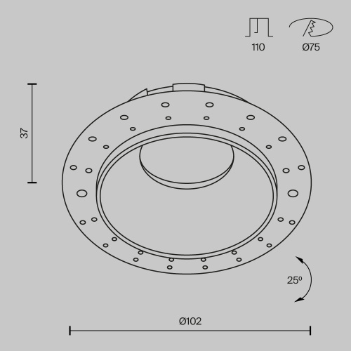 Встраиваемый светильник Maytoni Technical Share DL051-U-2W  фото 2