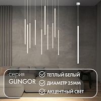 Подвесной светодиодный светильник Denkirs Glingor DK4303-WH 