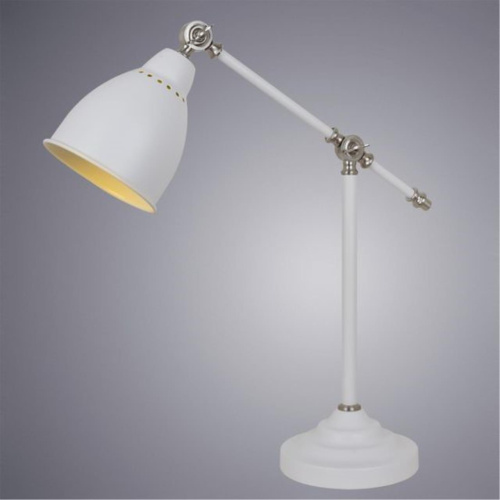 Настольная лампа Arte Lamp Braccio A2054LT-1WH  фото 2
