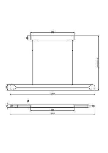 Подвесной светильник Maytoni MOD276PL-L40W3K  фото 2