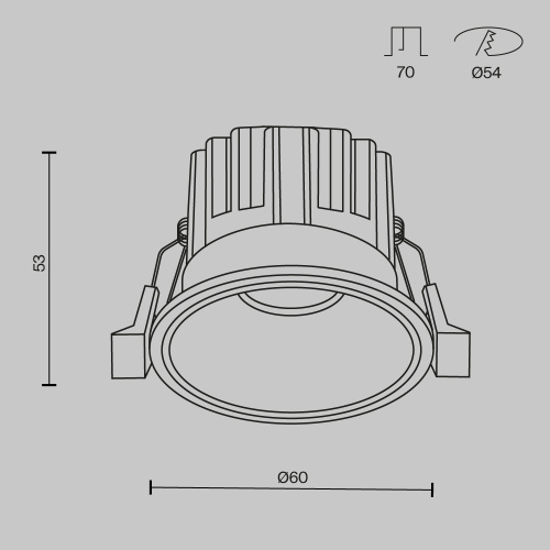 Встраиваемый светильник Technical DL058-7W3K-BS  фото 7