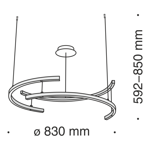Подвесной светодиодный светильник Maytoni Line MOD054PL-L52B4K  фото 6