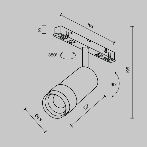 Трековый светильник Technical TR212-1-12WTW-DD-Z-W  фото 10