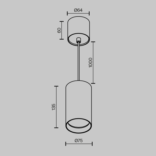 Подвесной светильник Technical P100PL-20W3K-W  фото 9