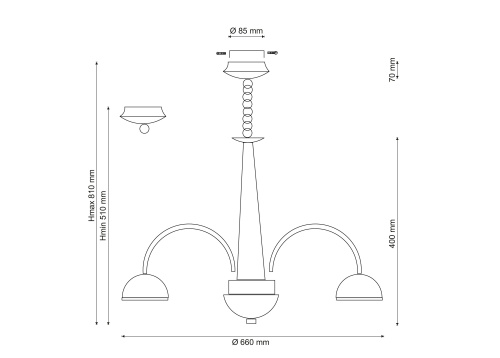 Подвесная люстра Lucia Tucci Natura 065.8 LED  фото 3