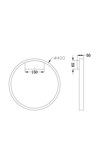 Настенный светильник Maytoni Rim MOD058WL-L25W4K  фото 8