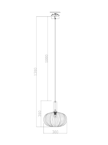 Подвесной светильник Freya Zelma FR8012PL-01GN  фото 3