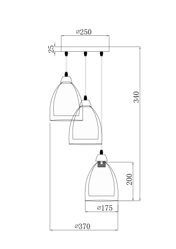 Подвесной светильник Freya FR5375PL-03CH2  фото 3