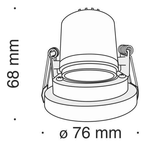 Встраиваемый светильник Technical DL040-L10B4K  фото 3