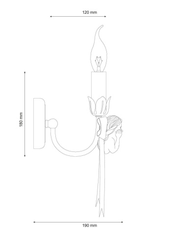 Бра Lucia Tucci Angelo W147.1 Ivory  фото 3