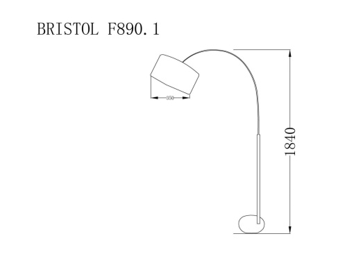 Торшер Lucia Tucci Bristol F890.1  фото 3