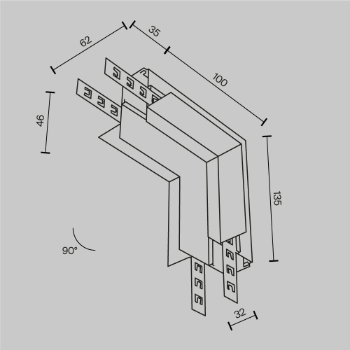 Комплектующие для встраиваемой трековой системы Technical TRA034ICL-42.12W  фото 7