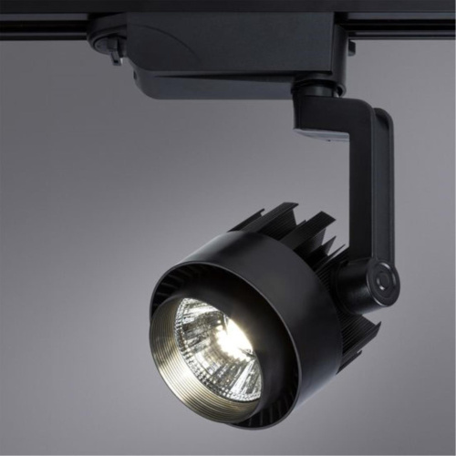 Трековый светодиодный светильник Arte Lamp Vigile A1620PL-1BK  фото 2