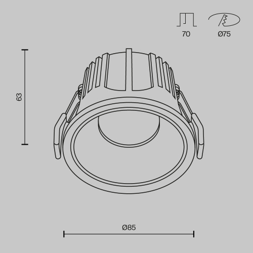 Встраиваемый светильник Maytoni Alfa LED DL043-01-15W4K-D-RD-WB  фото 2