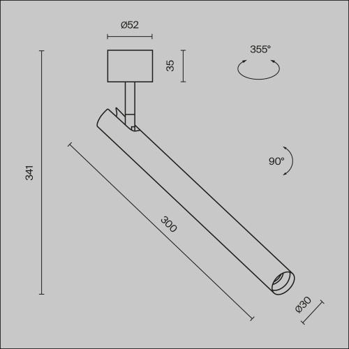 Потолочный светильник Technical C141CL-L300-6W4K-W  фото 10