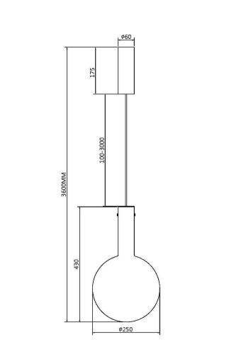 Подвесной светильник Maytoni MOD182PL-L6CG3K  фото 2
