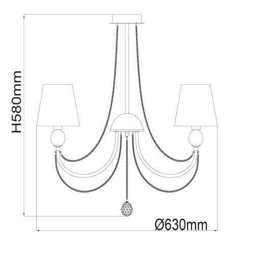 684010305 Федерика 5*40W E14 220 V люстра  фото 7