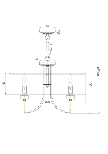 Подвесная люстра Maytoni Roma ARM006PL-06G  фото 3