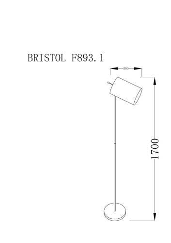 Торшер Lucia Tucci Bristol F893.1  фото 3