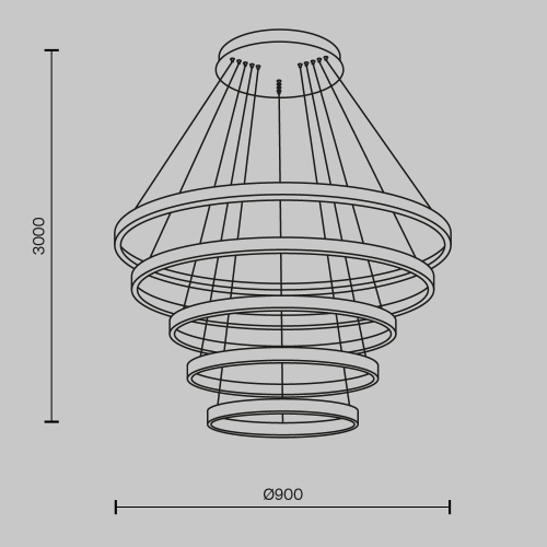 Подвесной светильник Maytoni MOD058PL-L200BK  фото 11