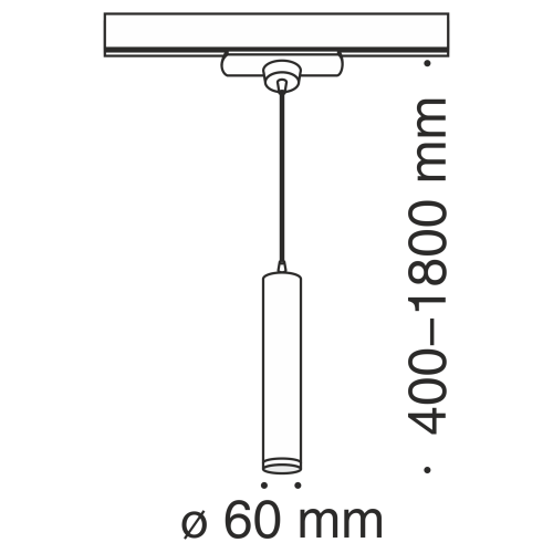 Трековый светильник Technical TR008-1-GU10-W  фото 2