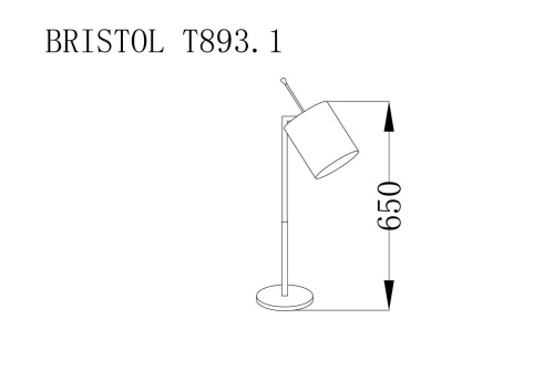 Настольная лампа Lucia Tucci Bristol T893.1  фото 3