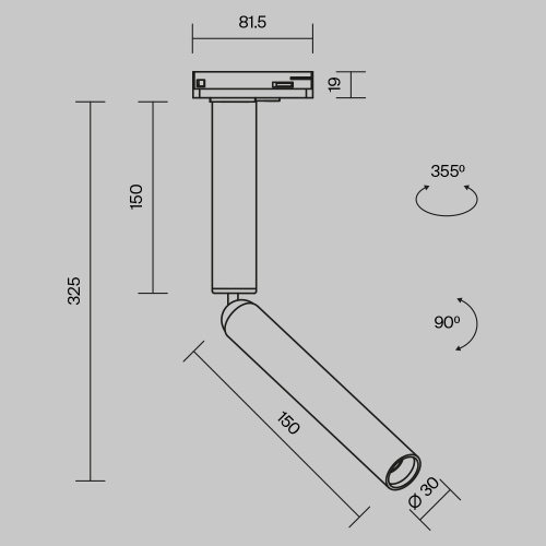 Трековый светильник Technical TR142-1-6W3K-BS  фото 12