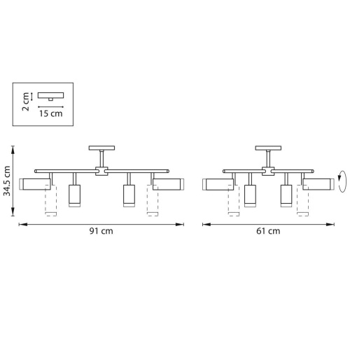 Потолочная люстра Lightstar Rullo (571728+214436-4+214487-4+202430-8) LR7283648740  фото 3