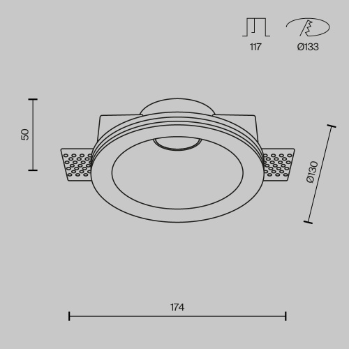 Встраиваемый светильник Technical DL002-1-01-W-1  фото 8