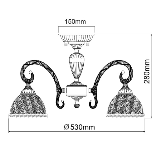 Потолочная люстра MW-Light Аманда 6 481011805  фото 7