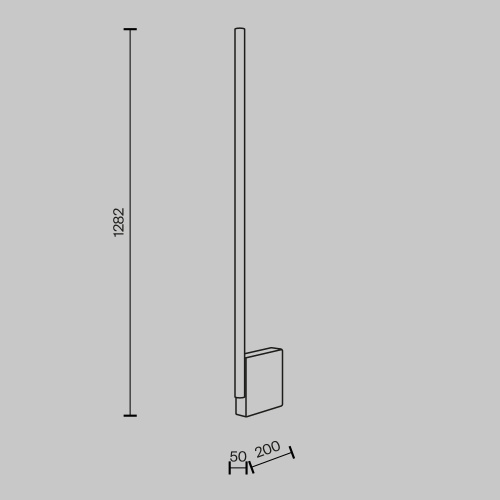 Напольный светильник (торшер) Maytoni MOD277FL-L24GR3K  фото 6