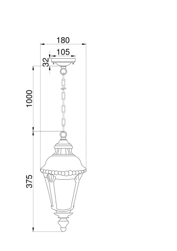 Подвесной светильник Outdoor O029PL-01GN  фото 2