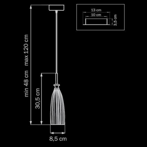 Подвесной светильник Lightstar Simple Light 810 810010  фото 2