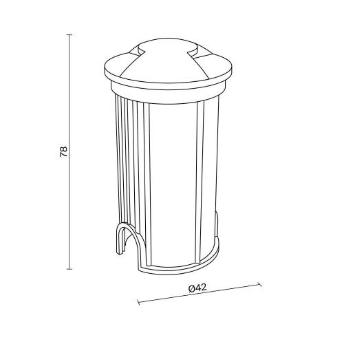 Встраиваемый светильник Outdoor O044DL-L1S3K1  фото 3