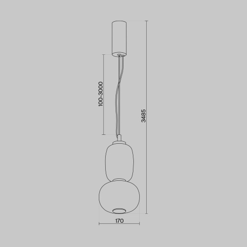 Подвесной светильник Maytoni MOD267PL-L18CH3K  фото 7