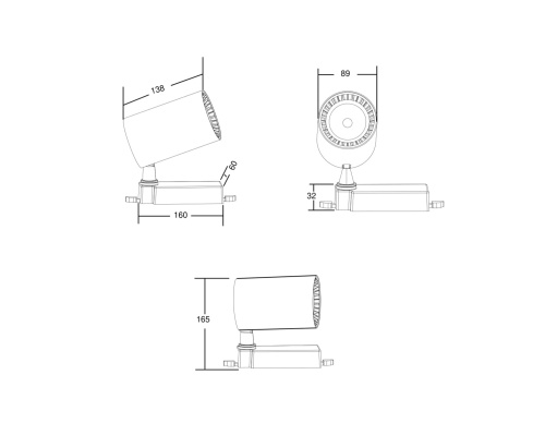 Трековый светильник Technical TR029-3-30W4K-B  фото 2