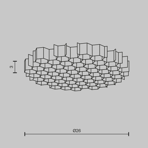 Комплектующие для светильника Technical HoneyComb-D26  фото 5