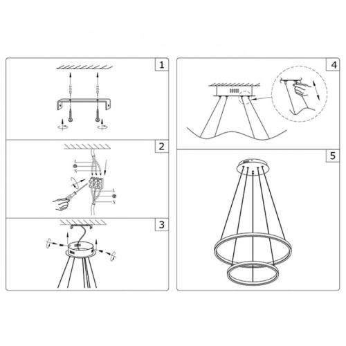 Подвесной светодиодный светильник Kink Light Тор 08219,01A(4000K)  фото 2