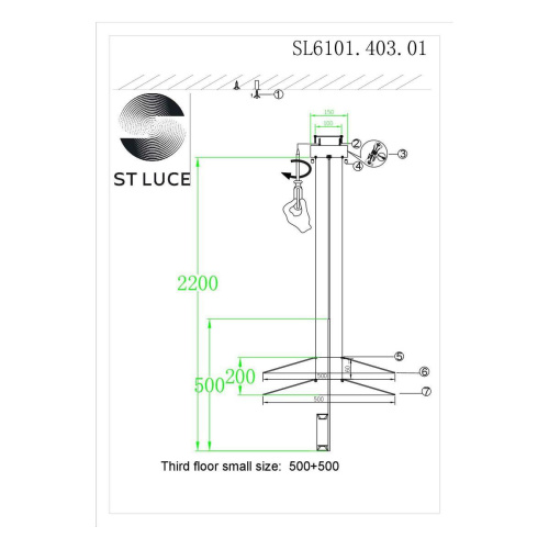 Подвесной светодиодный светильник ST Luce Isola SL6101.403.01  фото 7