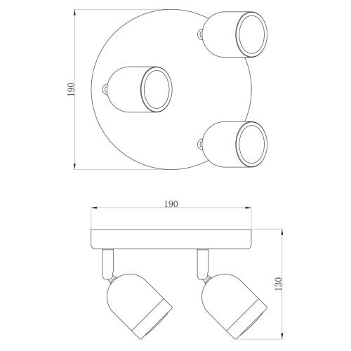 Спот De Markt Орион 2 546021103  фото 4