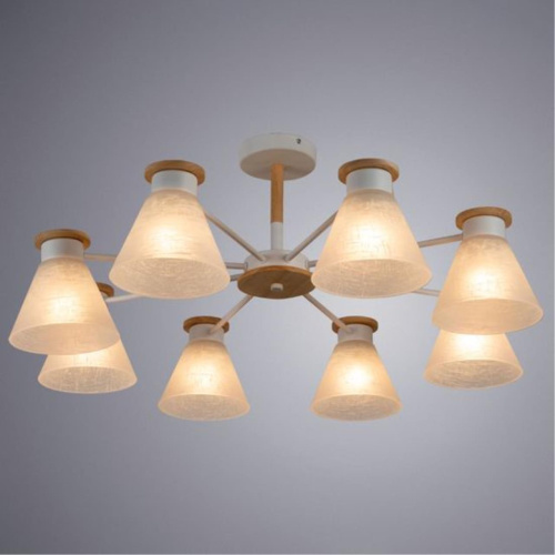 Потолочная люстра Arte Lamp Tyler A1031PL-8WH  фото 2