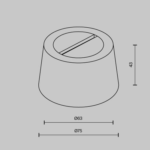 Комплектующие для текстильной подвесной системы Technical TRA130RSC-1B  фото 3