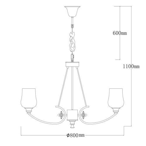 Подвесная люстра MW-Light Палермо 386017908  фото 6