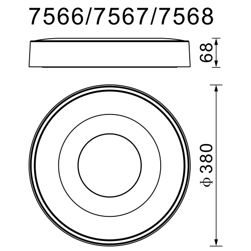 Потолочный светодиодный светильник Mantra Coin 7567  фото 3