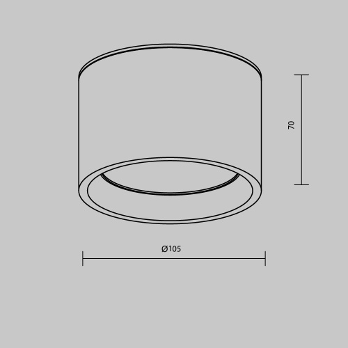 Потолочный светильник Technical C090CL-10W3K-W  фото 6