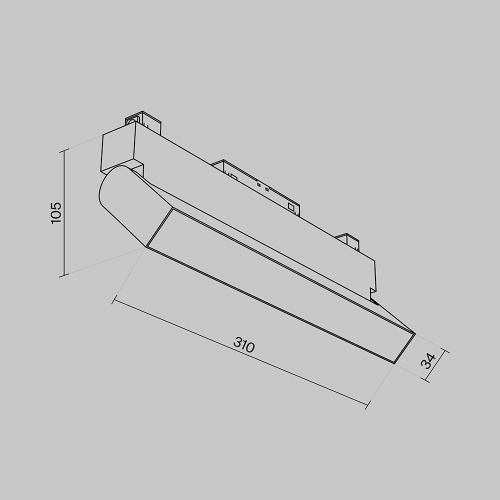 Трековый светодиодный светильник для магнитного шинопровода Maytoni Track lamps TR013-2-20W3K-B  фото 9