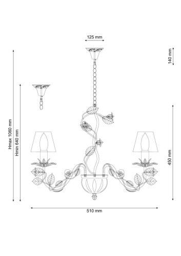 Подвесная люстра Lucia Tucci Fiori Di Rose 107.3  фото 3